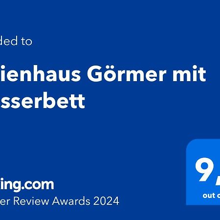 Ferienhaus Görmer mit Wasserbett Schmölln Exterior foto